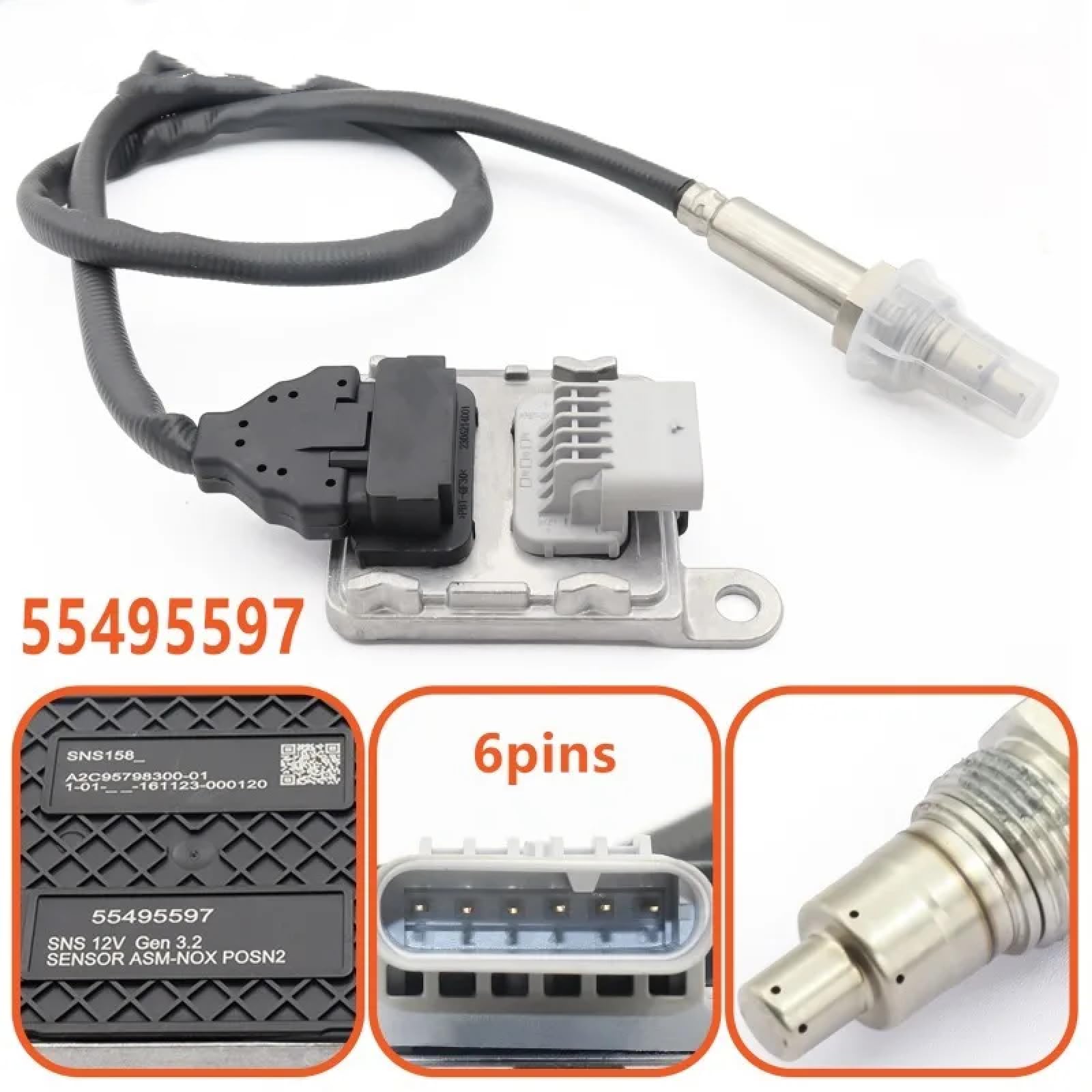 Nitrogen Oxide Sensor Sensor 55495597 for Opel Astra K 2016-2023